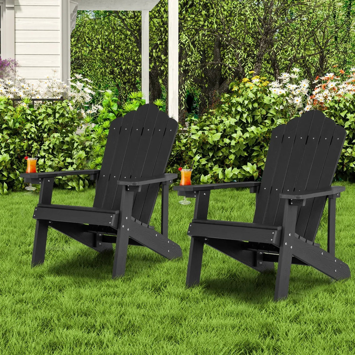 Adirondack Chair Set - Adult & Kids Pair for Patio, photo 18 of 56