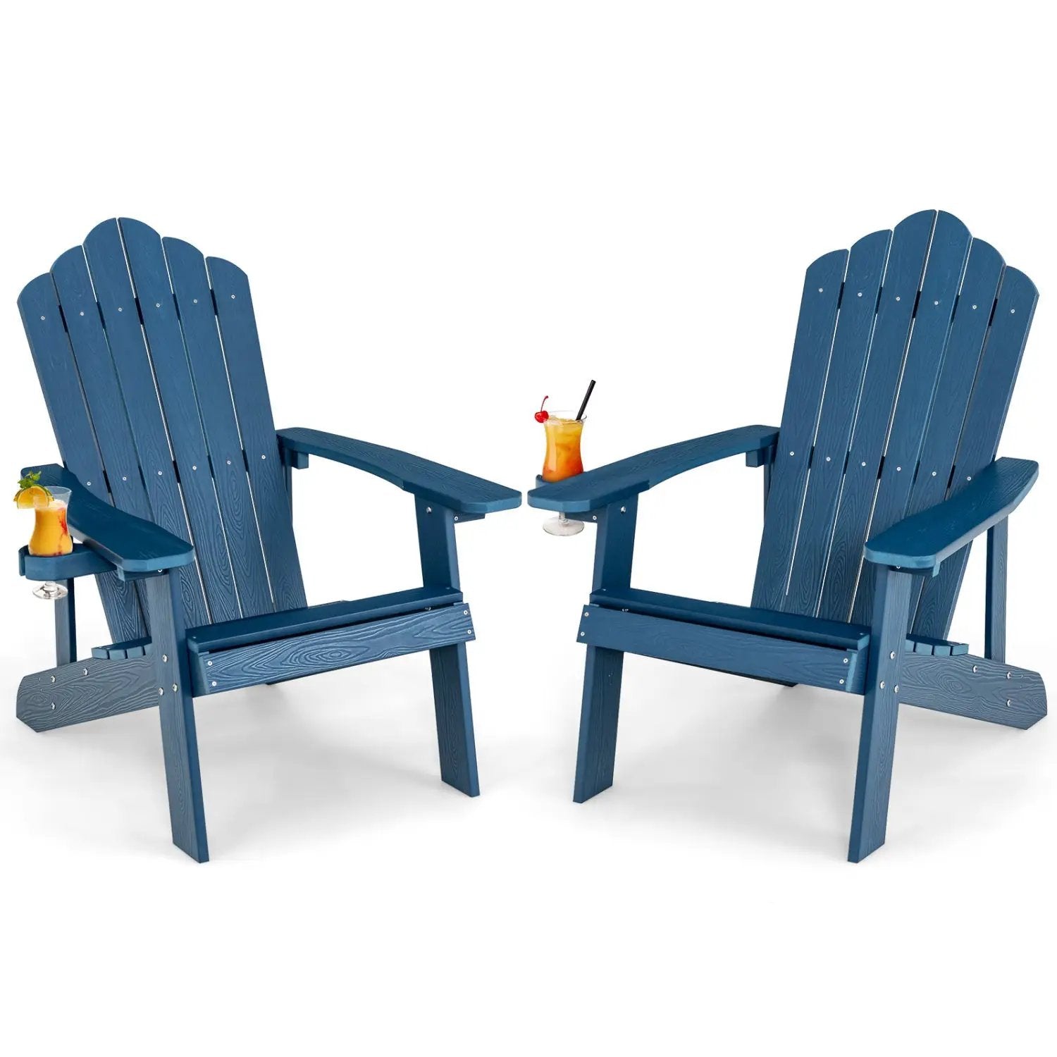 Adirondack Chair Set - Adult & Kids Pair for Patio by DirectDeals