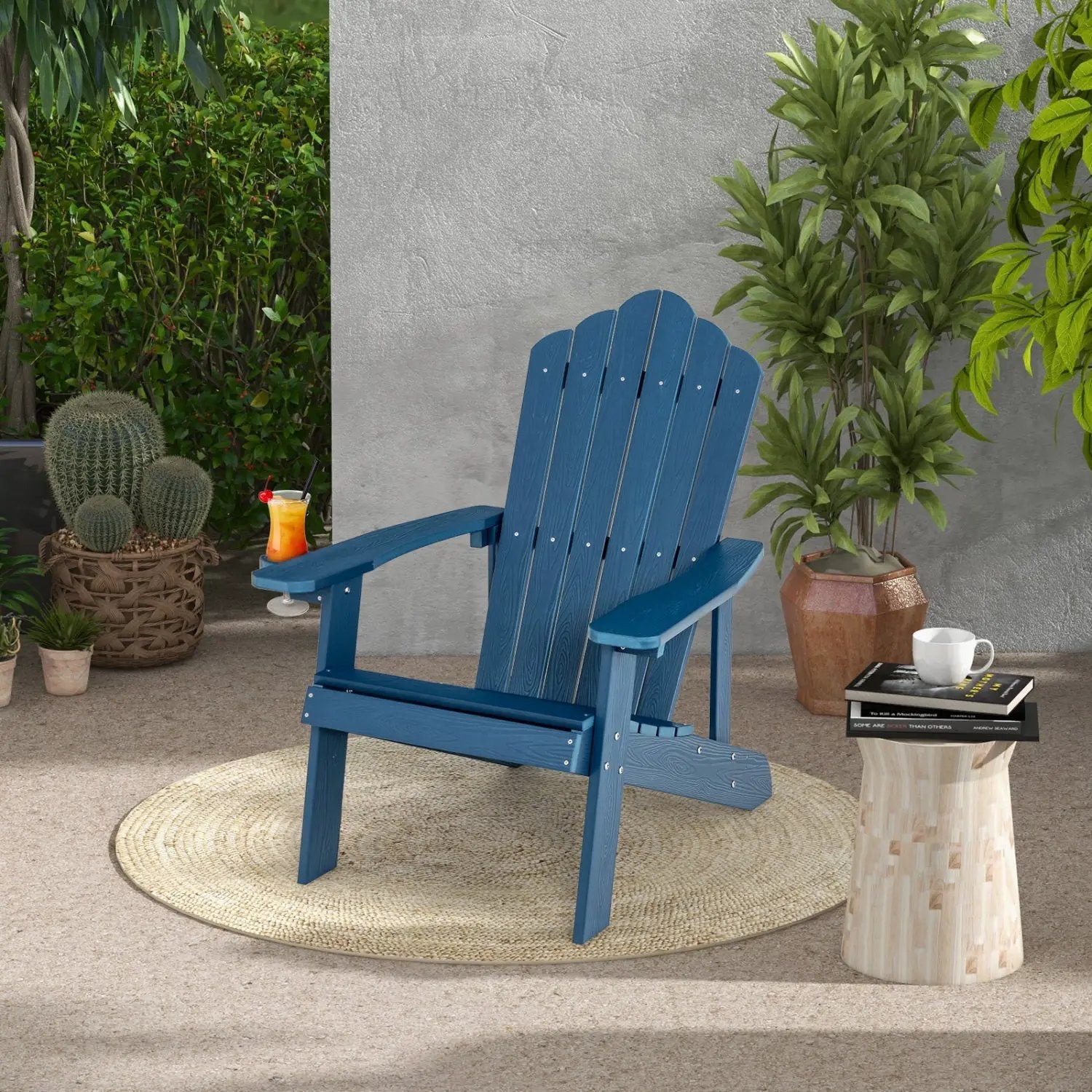 Adirondack Chair Set - Adult & Kids Pair for Patio by DirectDeals