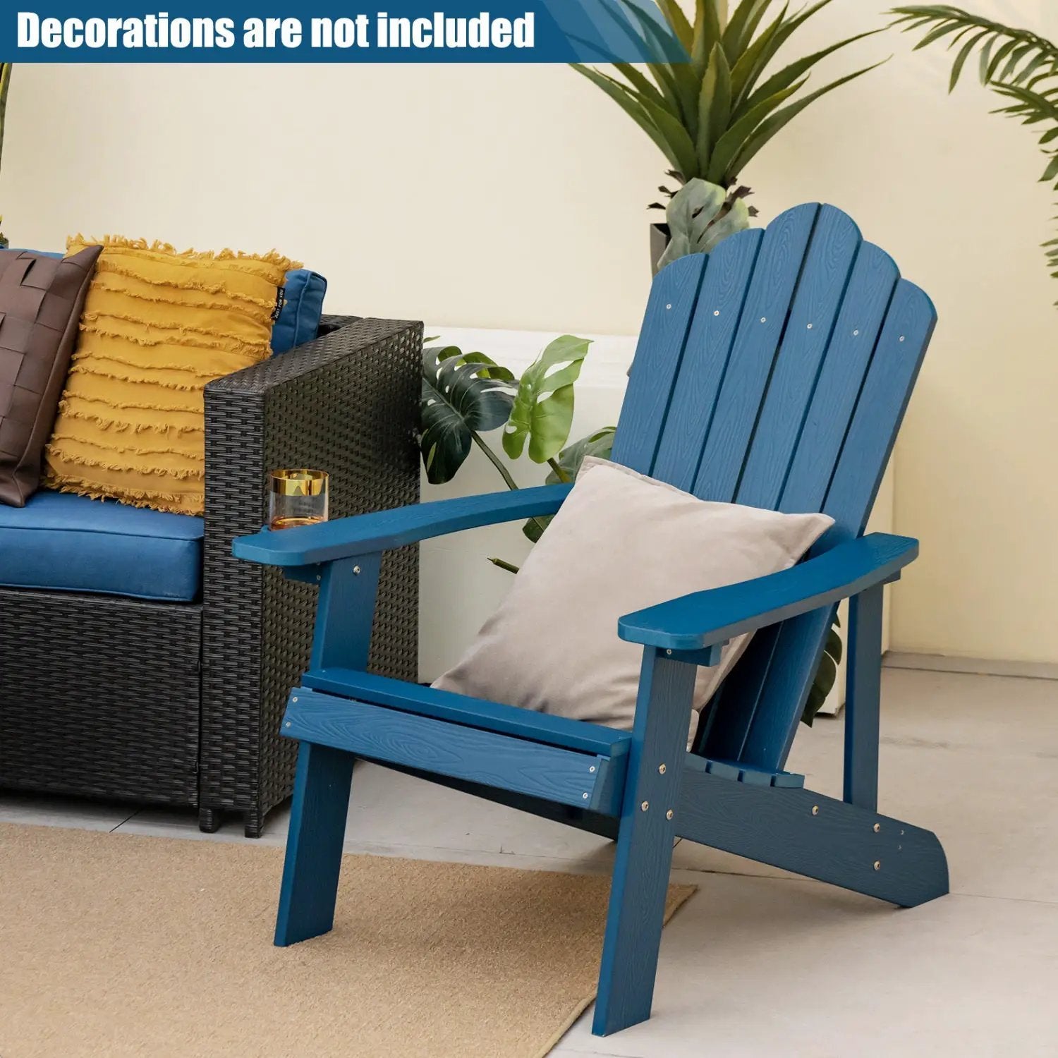 Adirondack Chair Set - Adult & Kids Pair for Patio by DirectDeals