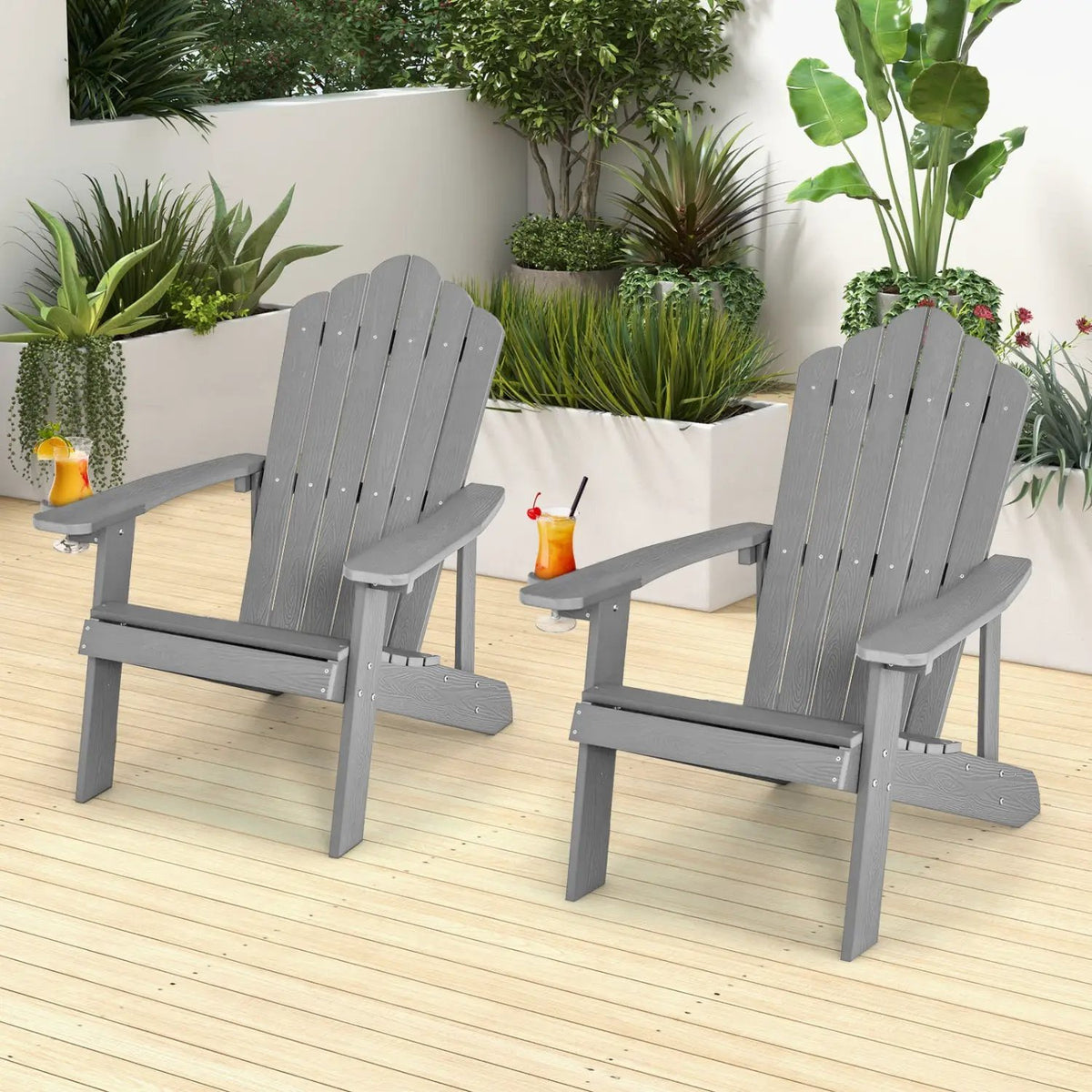 Adirondack Chair Set - Adult & Kids Pair for Patio, photo 33 of 56