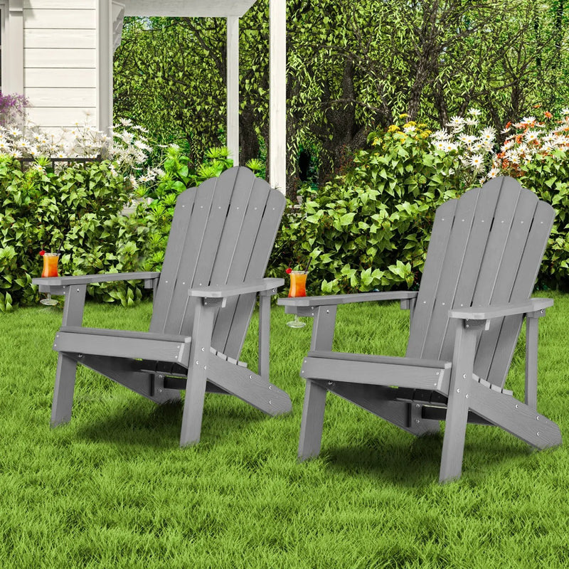 Adirondack Chair Set - Adult & Kids Pair for Patio by DirectDeals