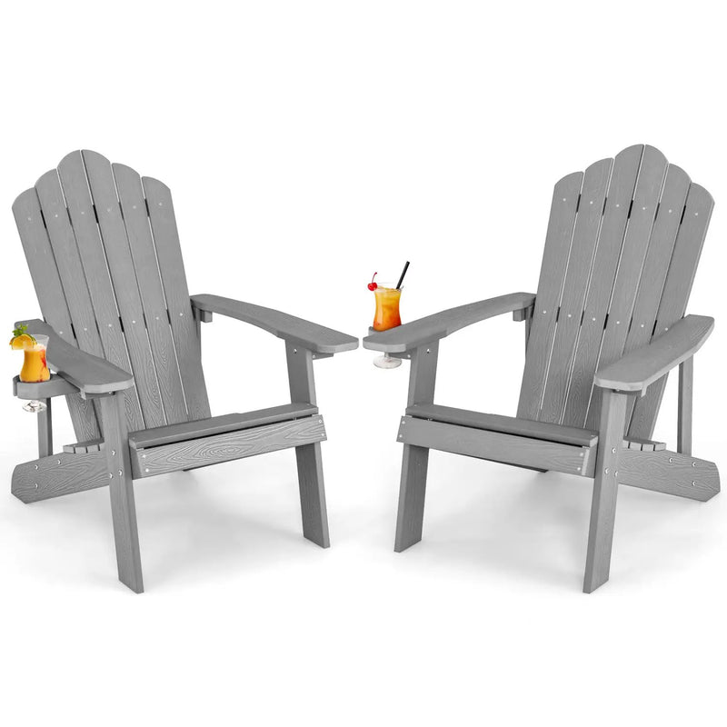 Adirondack Chair Set - Adult & Kids Pair for Patio by DirectDeals