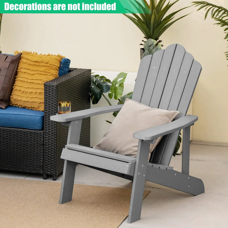 Adirondack Chair Set - Adult & Kids Pair for Patio by DirectDeals