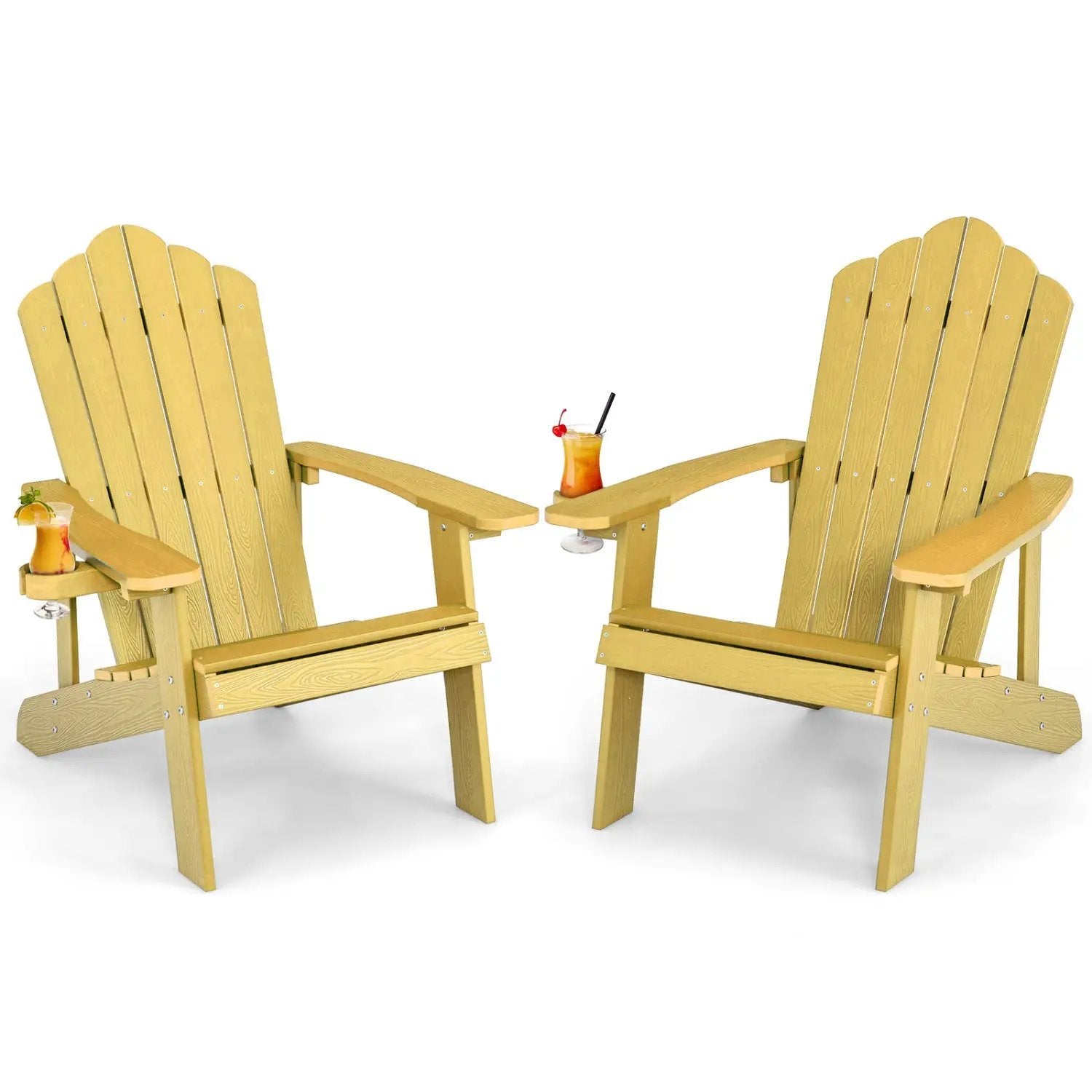 Adirondack Chair Set - Adult & Kids Pair for Patio by DirectDeals