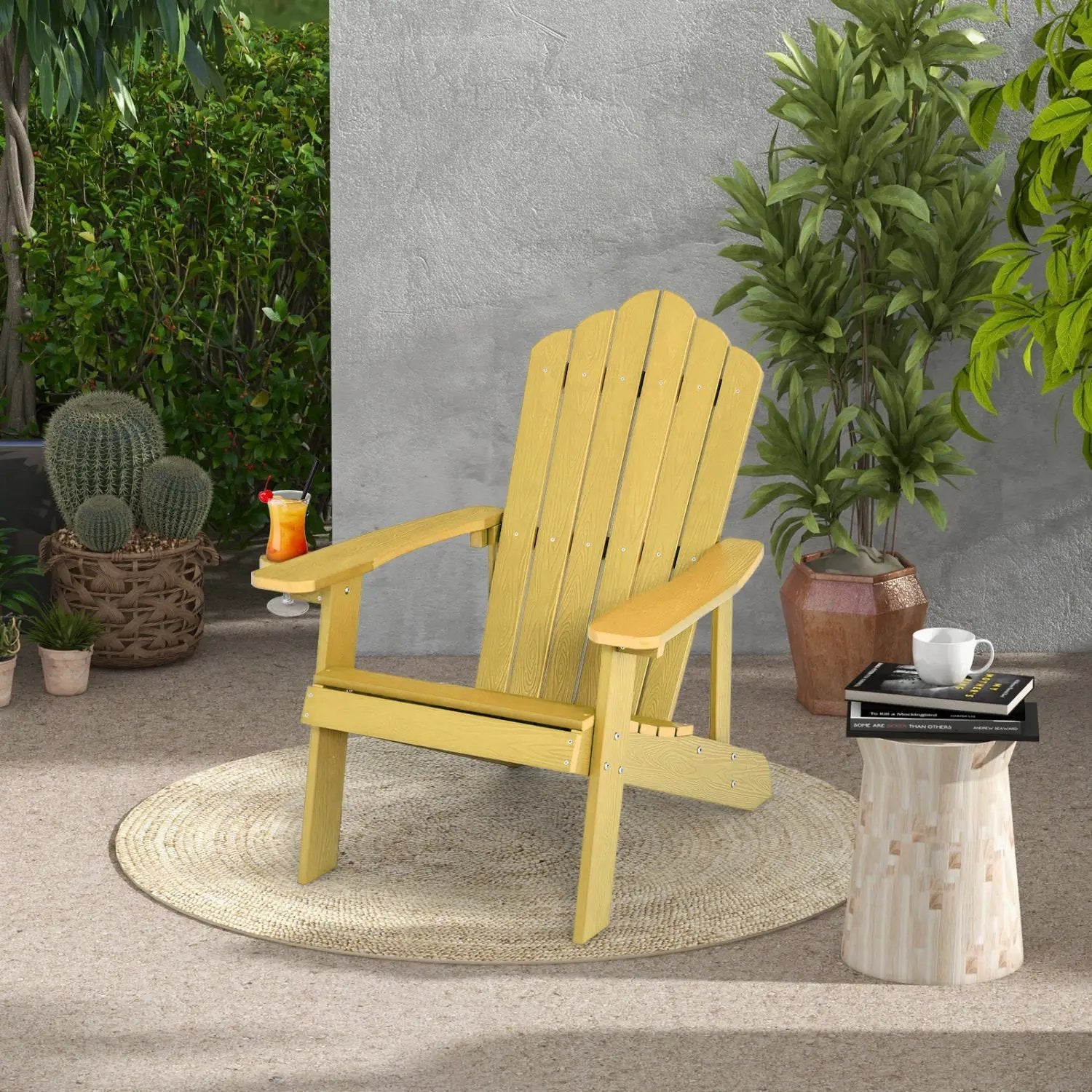 Adirondack Chair Set - Adult & Kids Pair for Patio by DirectDeals