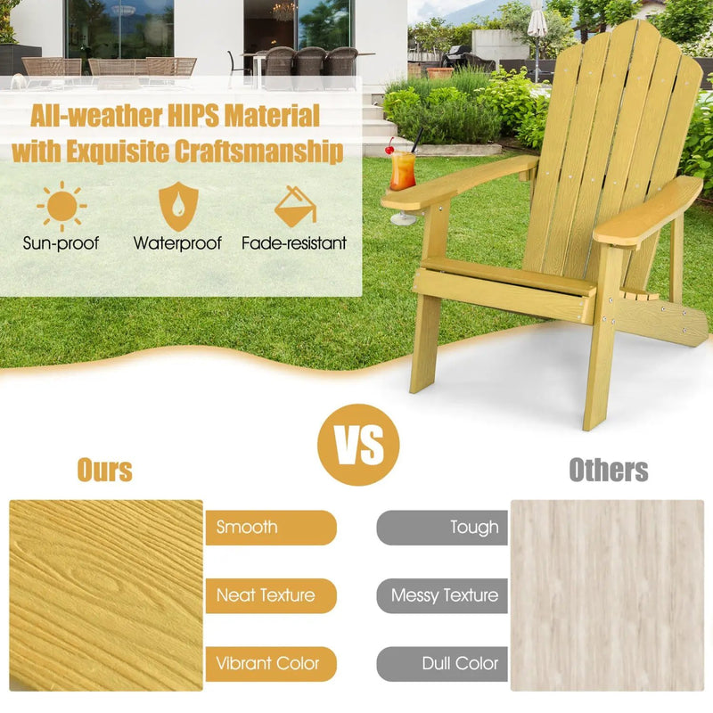 Adirondack Chair Set - Adult & Kids Pair for Patio by DirectDeals