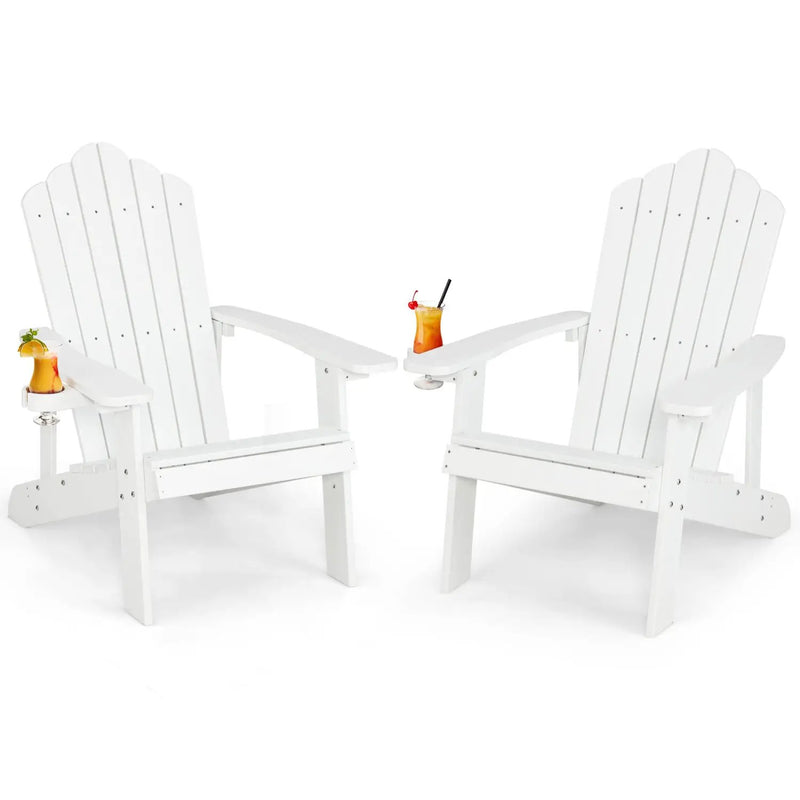 Adirondack Chair Set - Adult & Kids Pair for Patio by DirectDeals