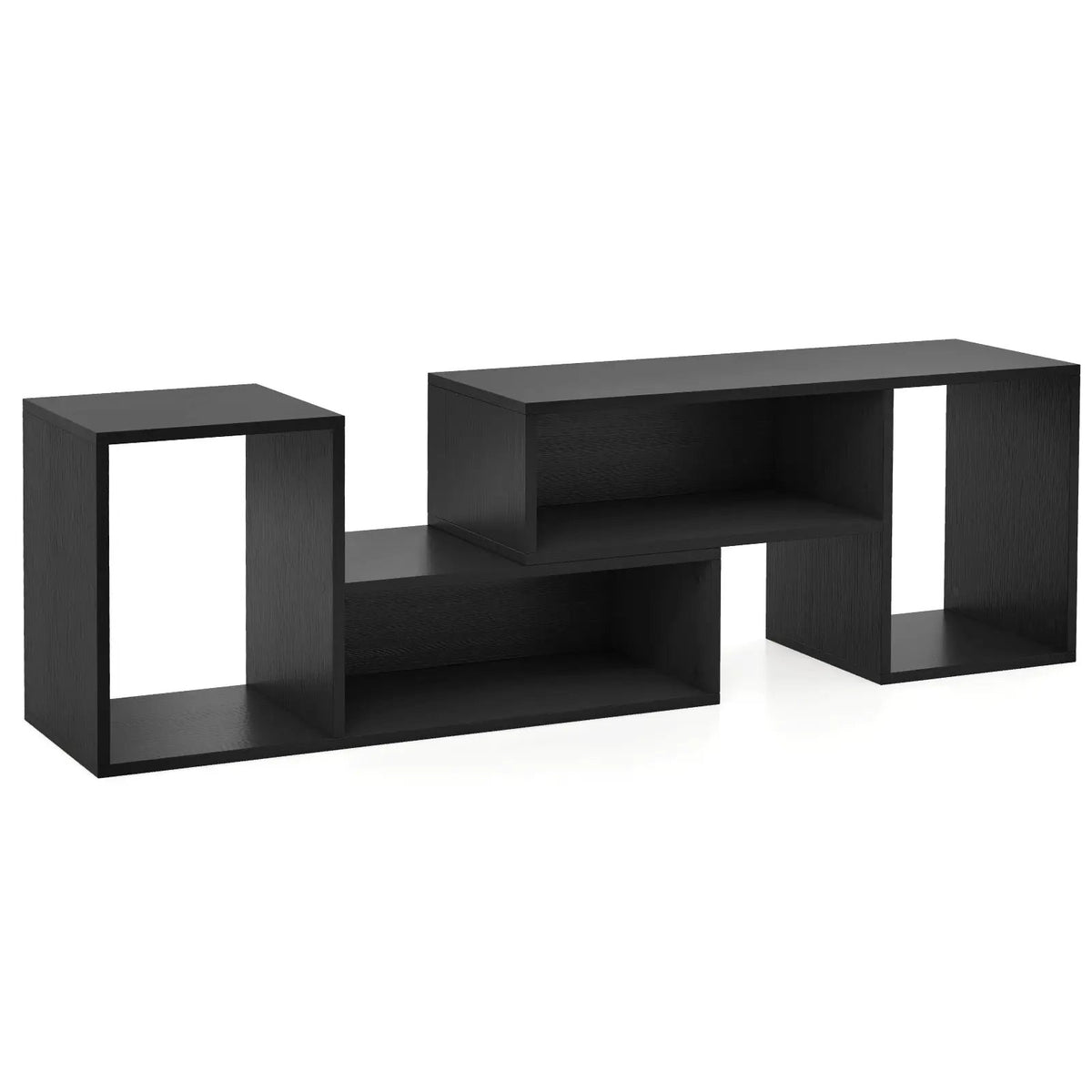 2 Pieces Adjustable TV Stand for TVs up to 55 Inch with Storage Cubes, photo 4 of 9