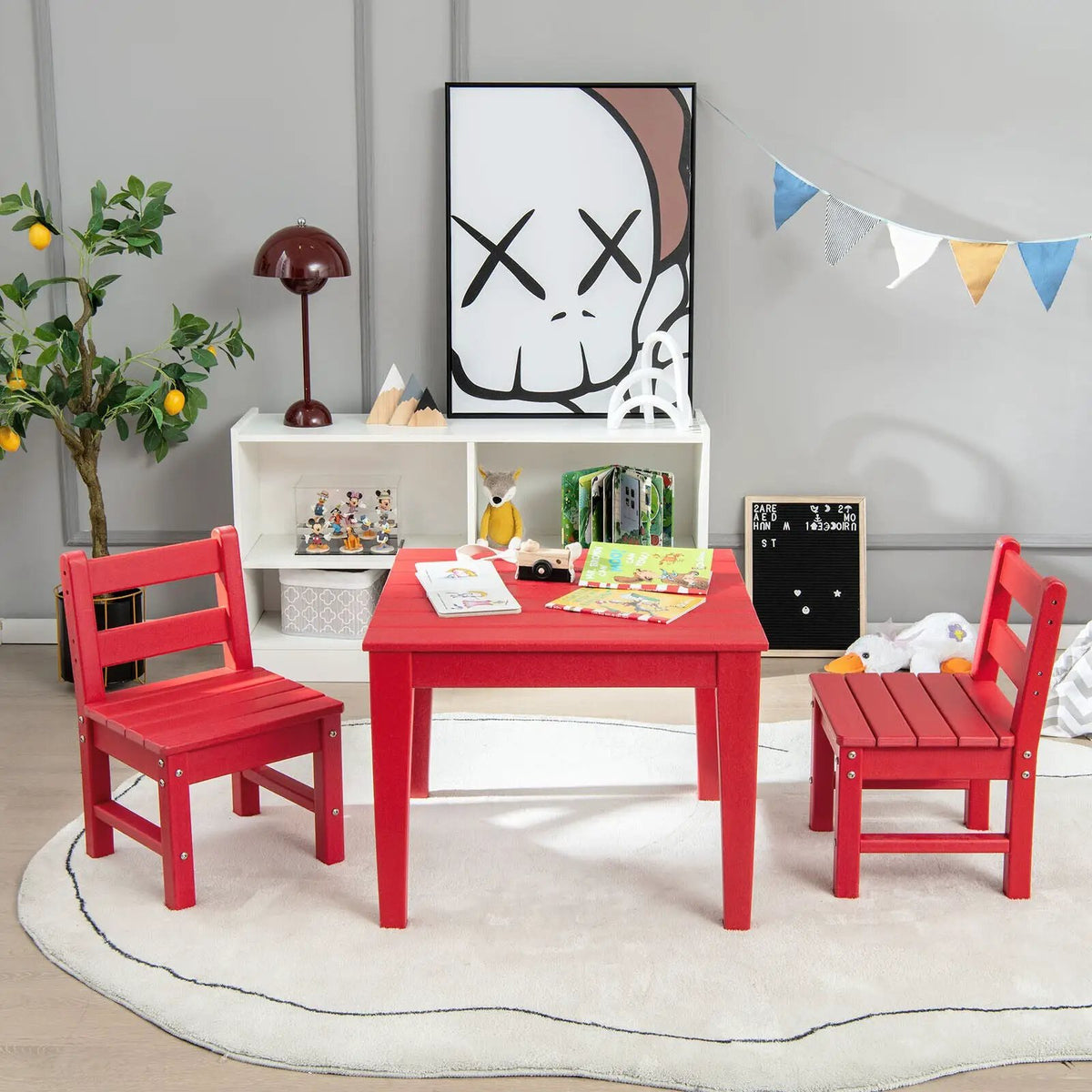 2 Pieces Kids Learning Chair set with Backrest, photo 5 of 31