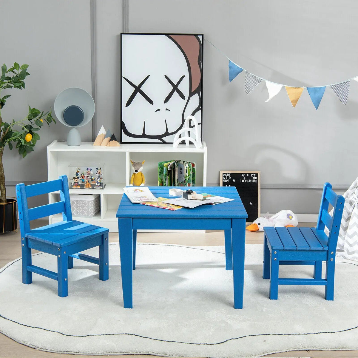2 Pieces Kids Learning Chair set with Backrest, photo 4 of 31