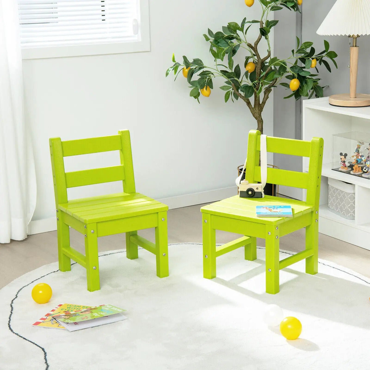 2 Pieces Kids Learning Chair set with Backrest, photo 20 of 31