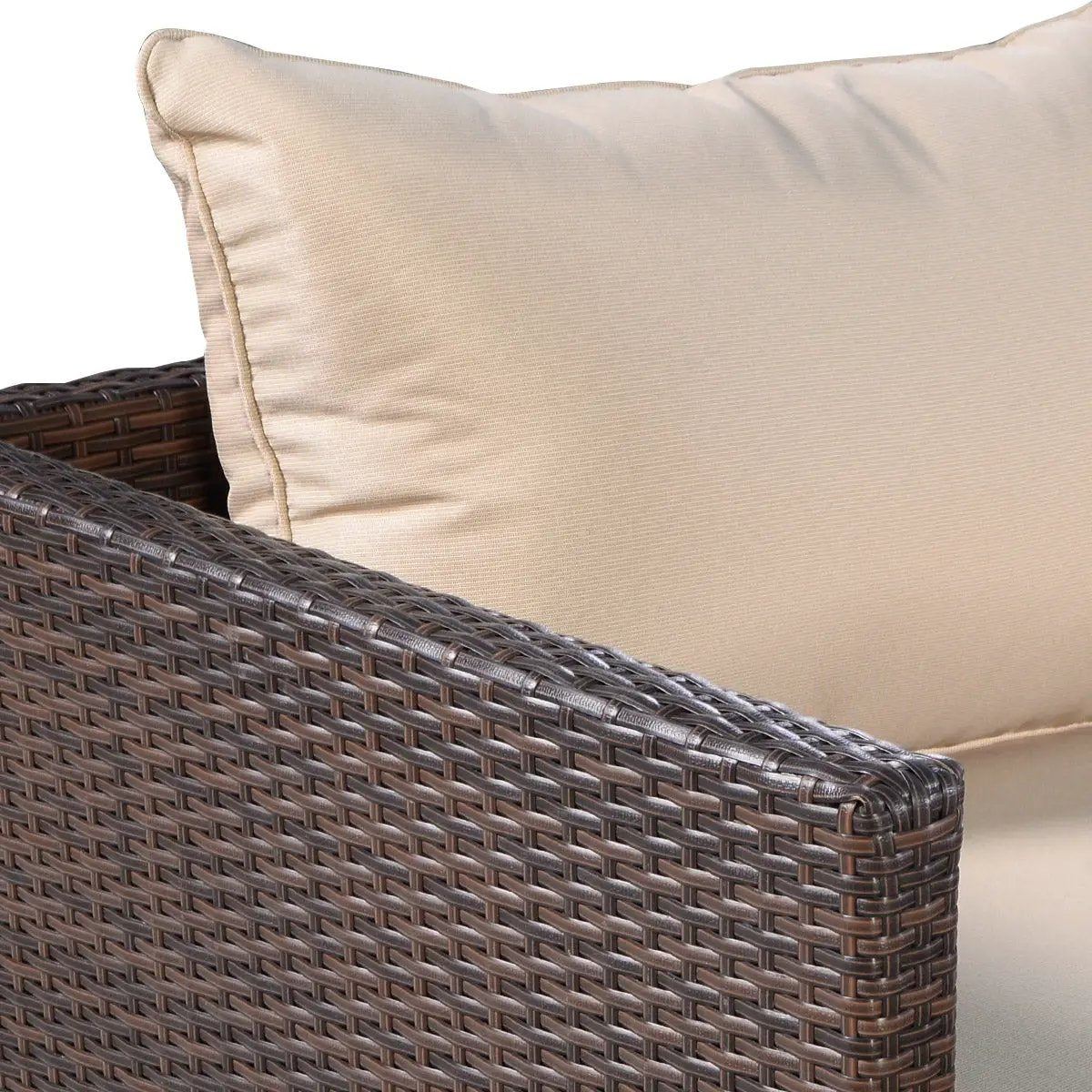 2 Pieces Patio Furniture Sofa Set with Cushions and Sofa Clips, photo 10 of 16