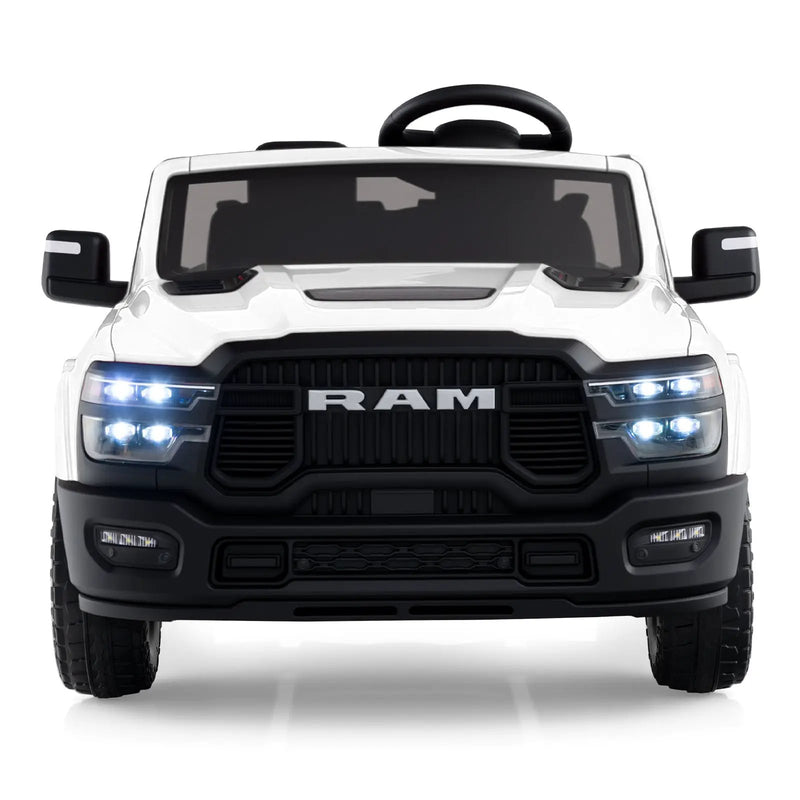 2 Seater 24V Ride on Toy for Big Kids Licensed Ram Truck with Remote and Music by DirectDeals