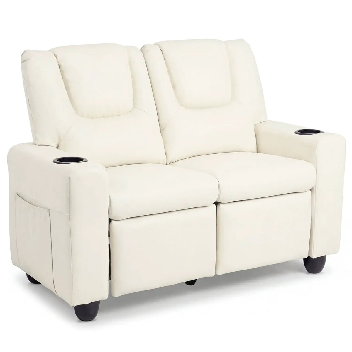 2-Seater Kids Recliner Double Toddler Sofa Chair with 2 Cup Holders, photo 4 of 40