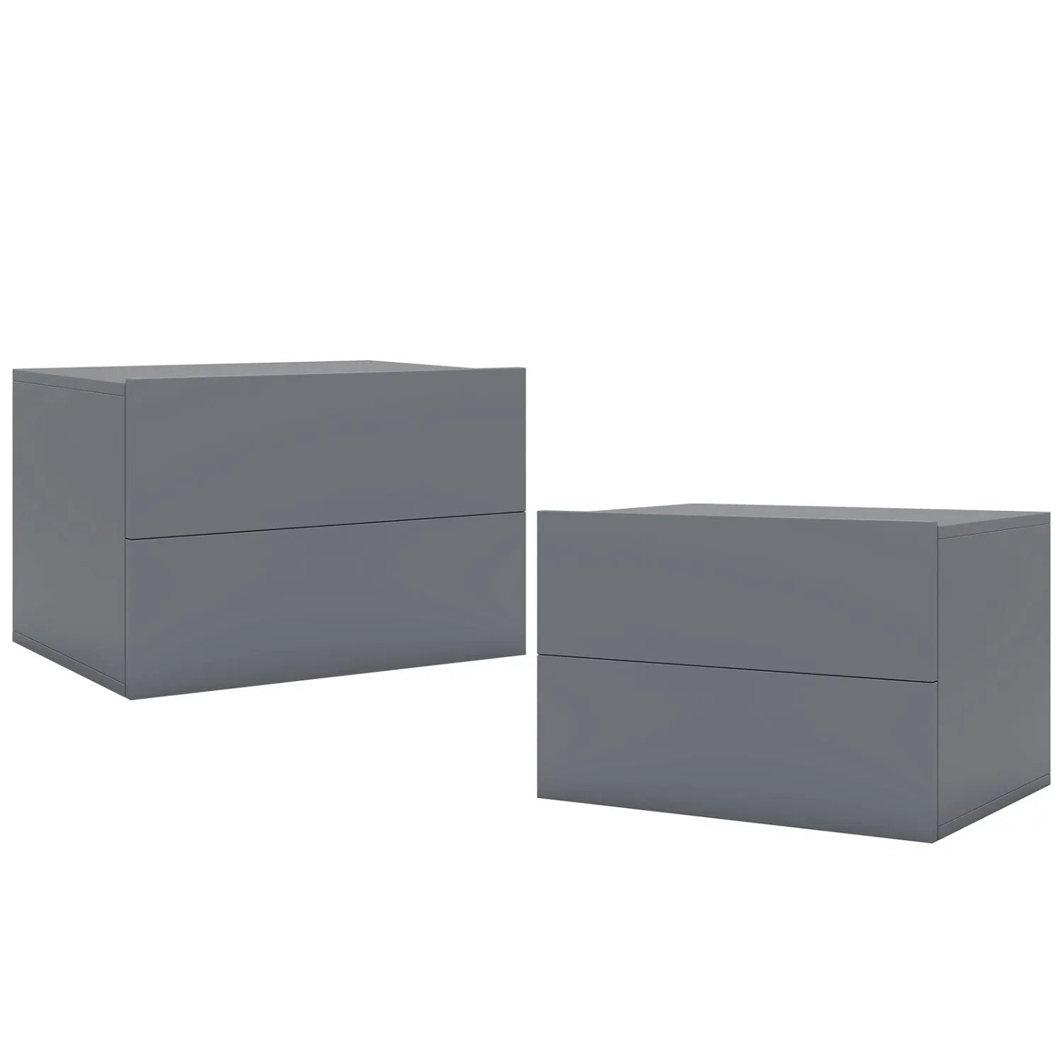 Wall Mounted Floating Nightstand with 2 Drawers by DirectDeals