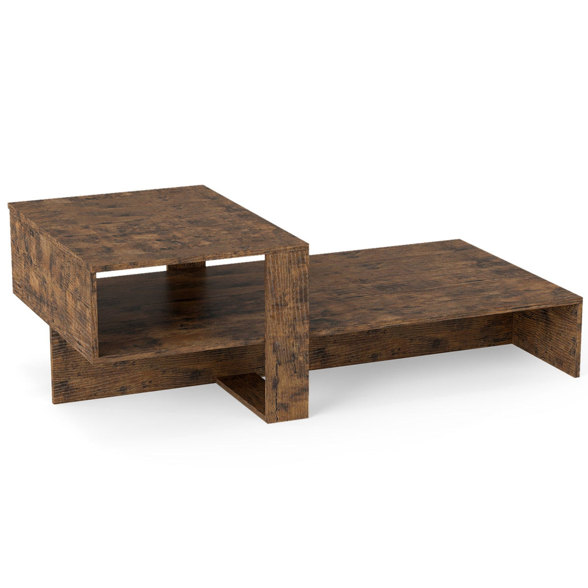 2-Tier Coffee Table with Open Storage Shelf, photo 4 of 32