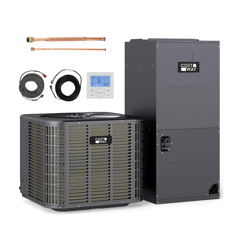 2 Ton 18 SEER2 Central Air Conditioner Heat Pump System with Multi-Position Air Handler Unit by DirectDeals