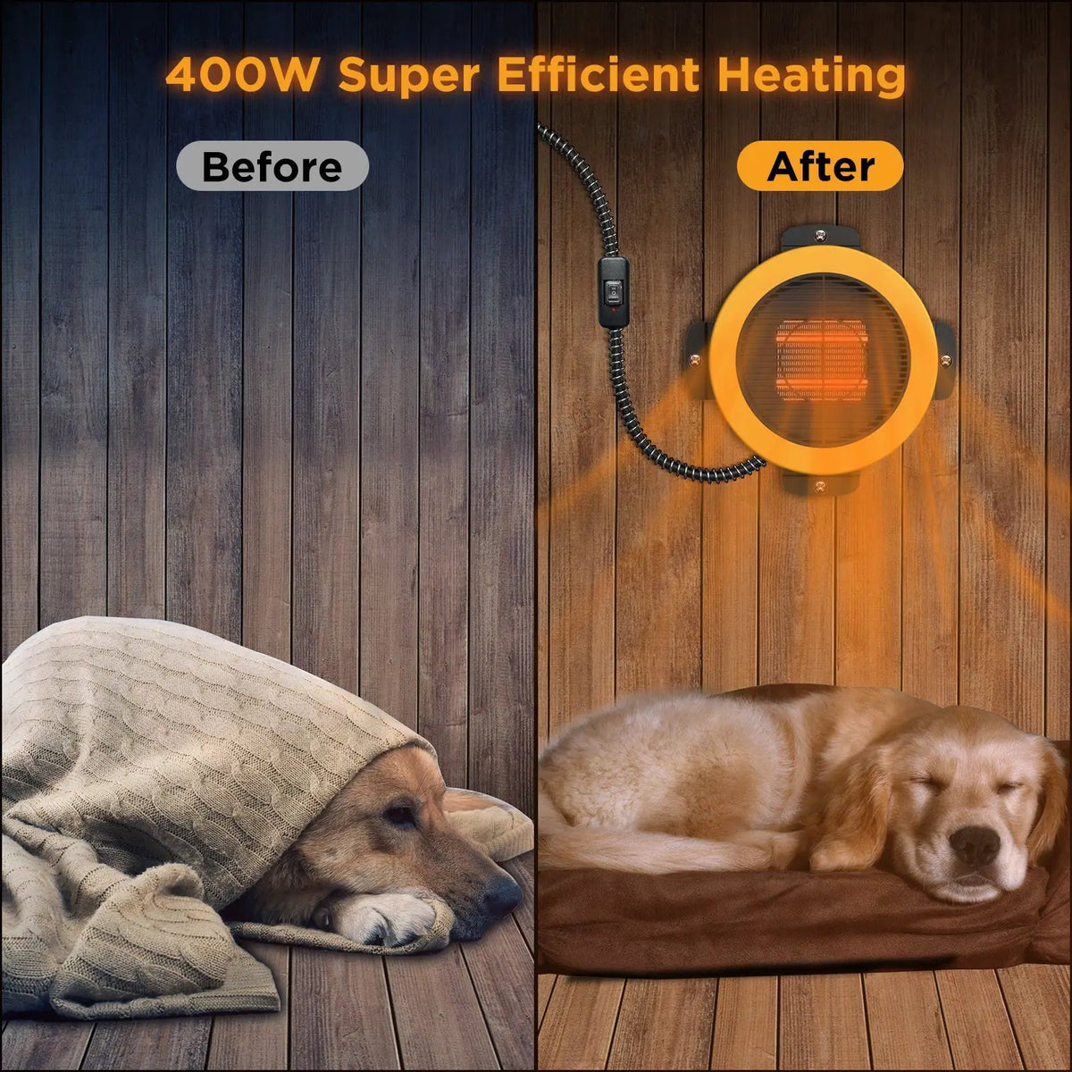 (Open Box) Neighborhood DH400A Dog House Heater by TURBRO
