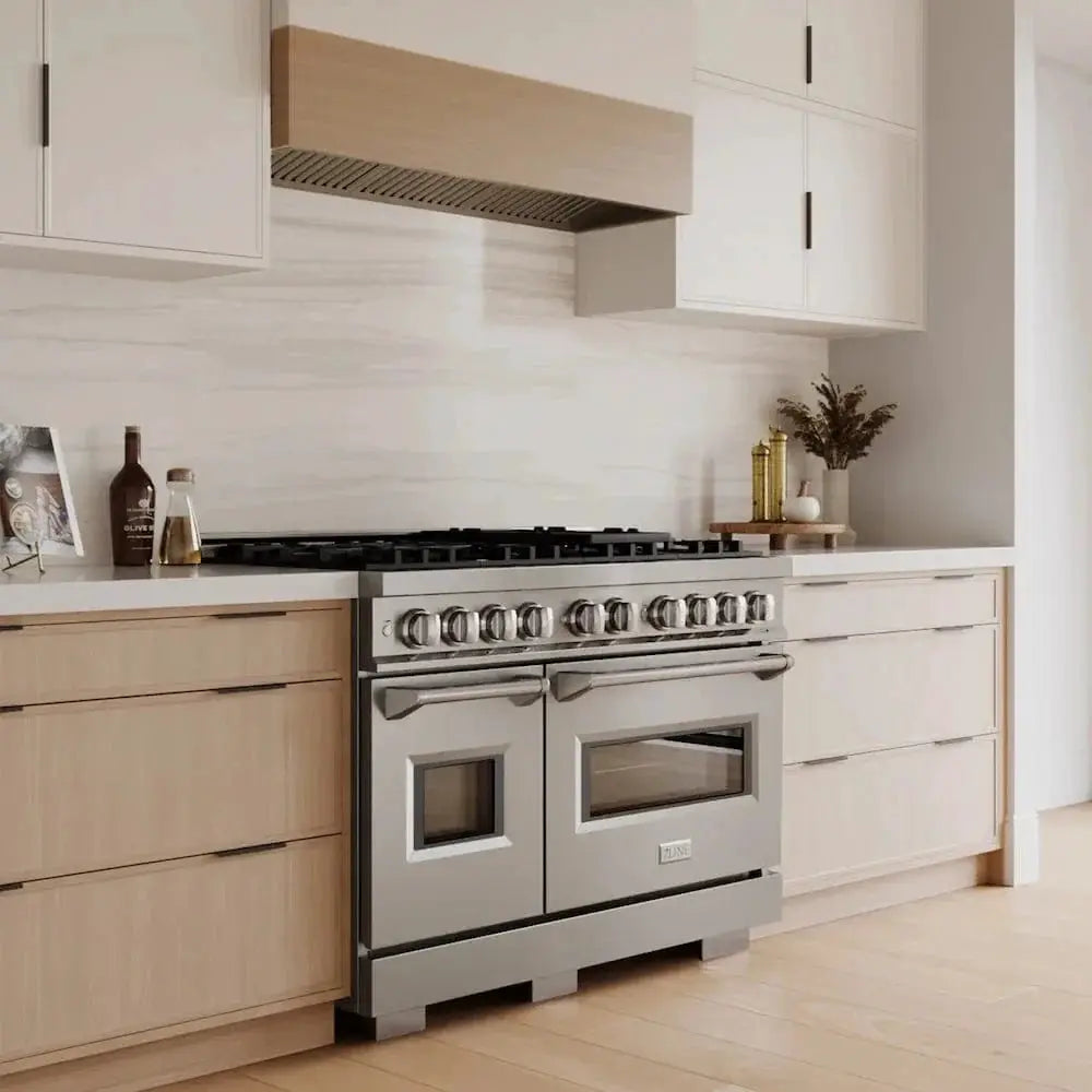 ZLINE 48"Classic Gas Range, Convection Gas Oven, Stainless Steel, CGR48 by Farmhouse Kitchen and Bath