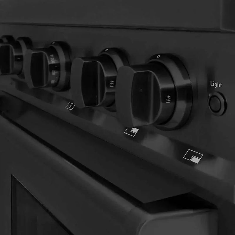 ZLINE 30"Classic Gas Range, Convection Gas Oven, Black Stainless Steel, CGRB-30 by Farmhouse Kitchen and Bath