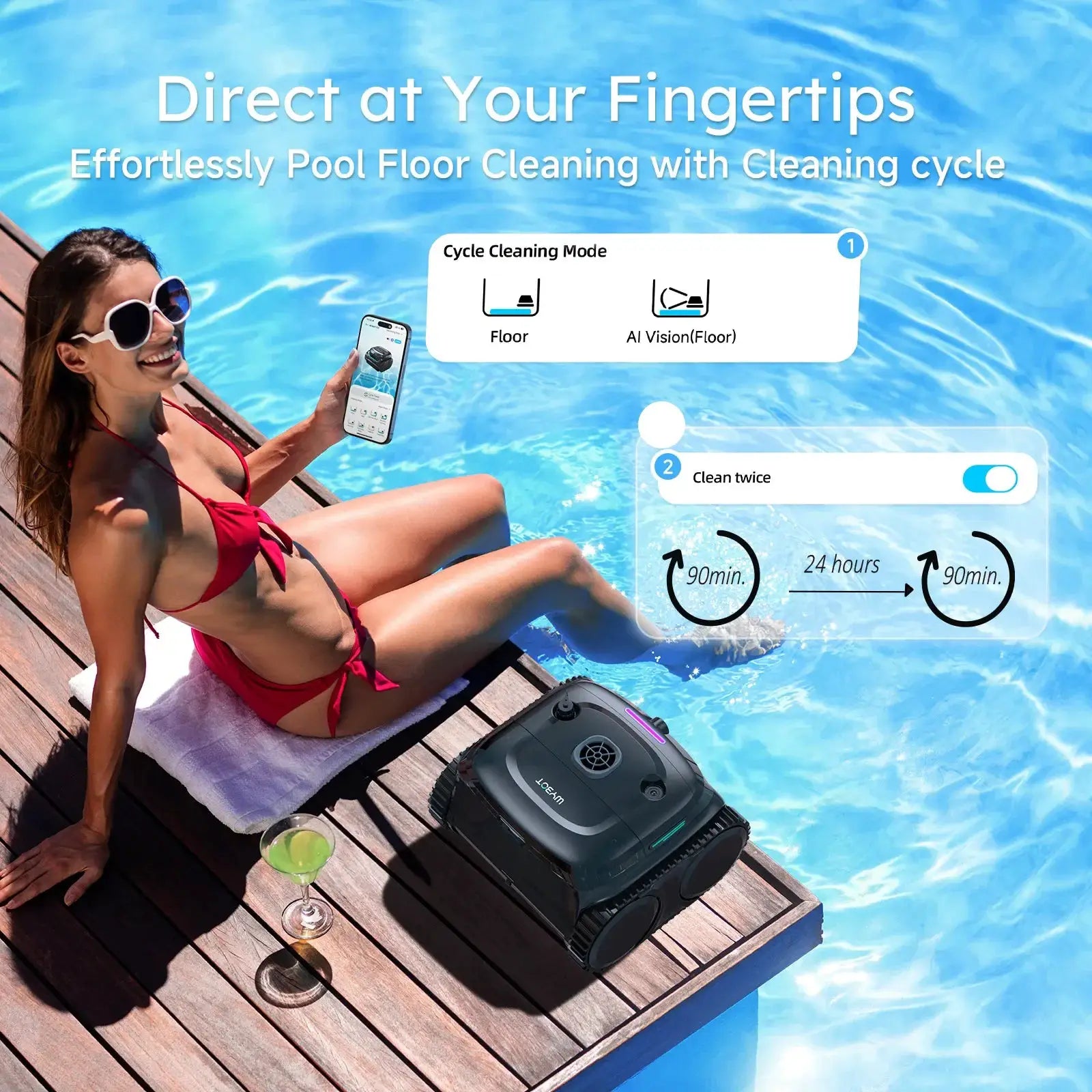 WYBOT Full Pool Solution Bundle-C2 Vision & F1 by WYBOT
