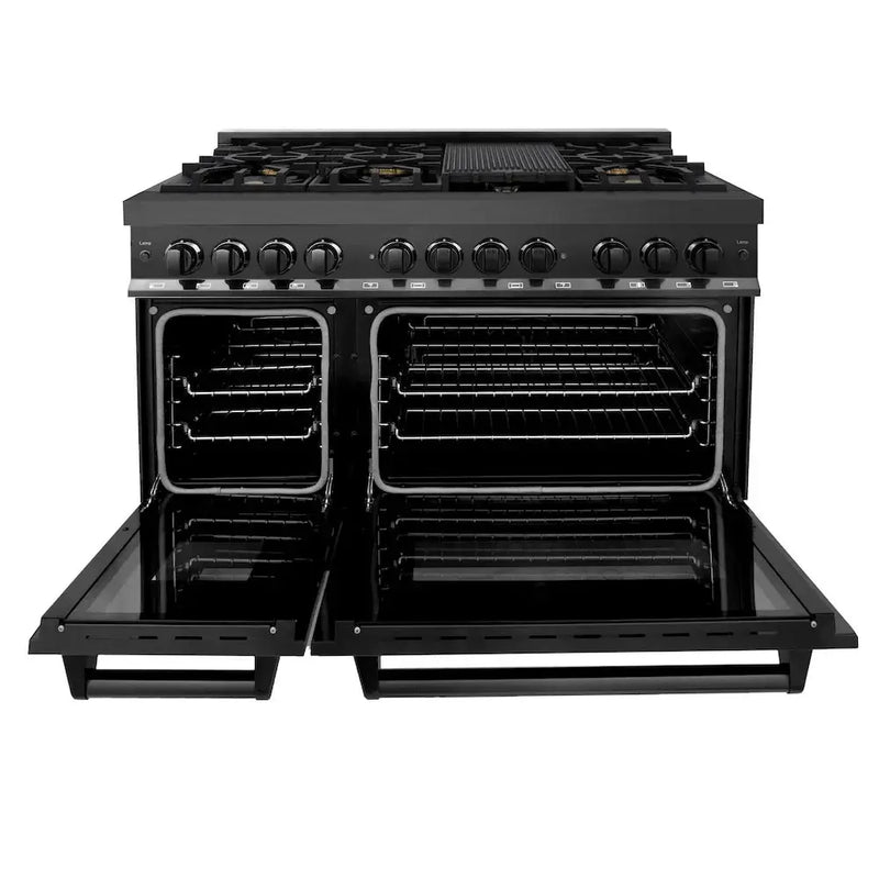 ZLINE 48" Bundled Stainless DualRange RangeHood Dishwasher 3KP-RABRH48-DW by Farmhouse Kitchen and Bath