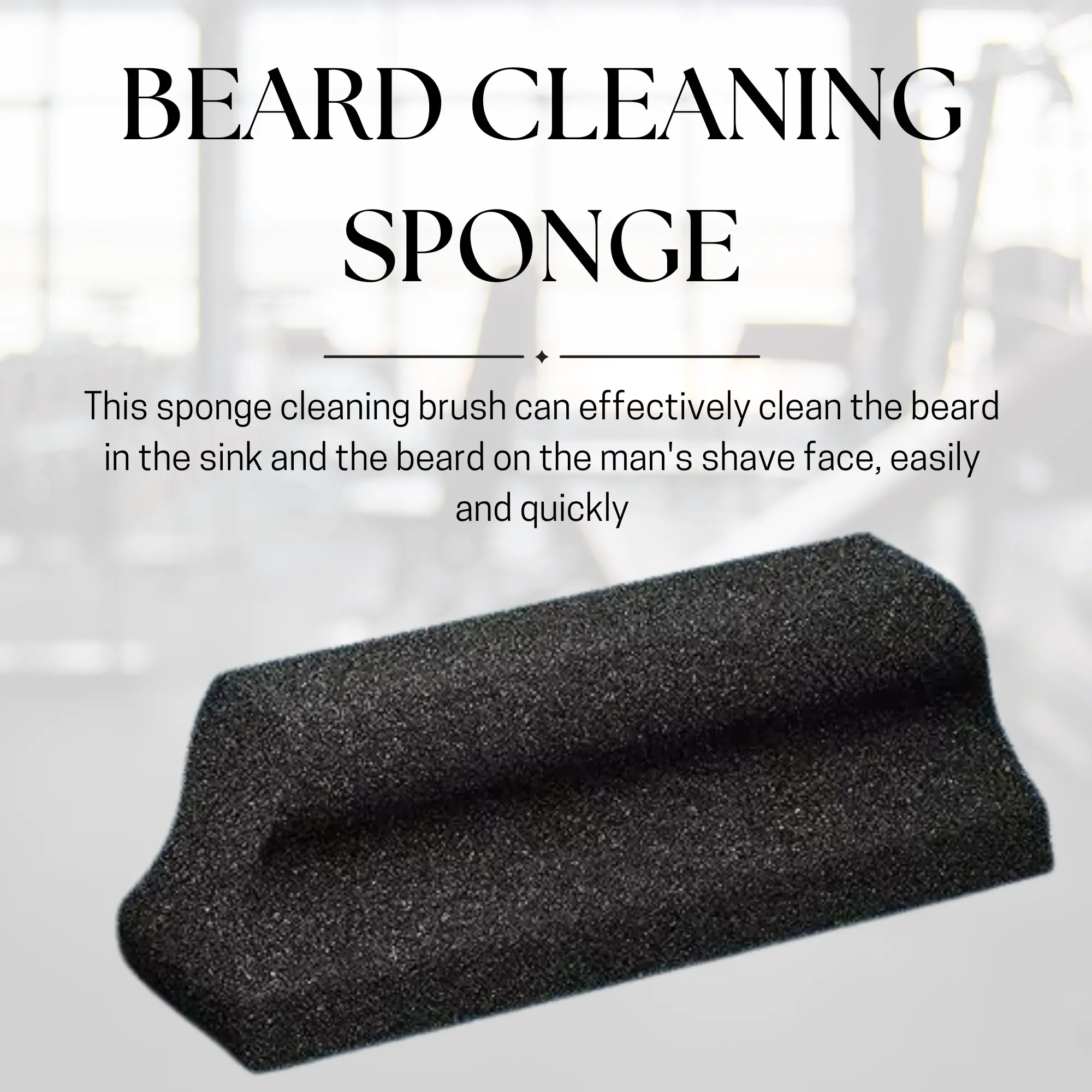 Beard Trimming Catcher Sponge Sink Cleaner Sponge Bathroom Sink Cleaner Highly-Absorbent Sink Sponge Beard Shaving Catcher Reusable Beard Hair Catcher Wet Duster Sponge Barber Supplies by Selzalot