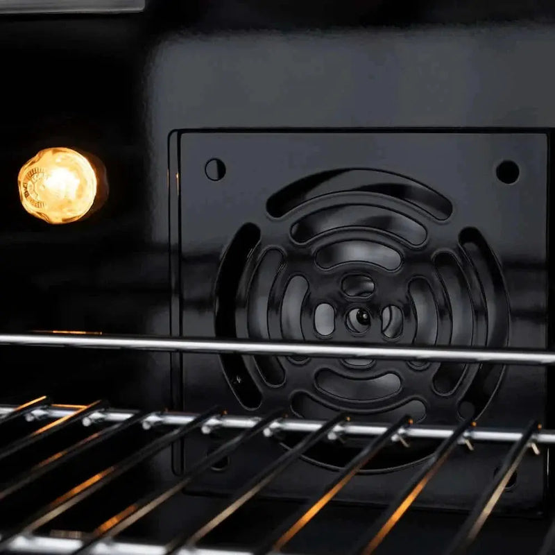 ZLINE 36" Select Gas Range Convection Gas Oven Stainless Steel Black Matte Door HGR-BLM-36 by Farmhouse Kitchen and Bath