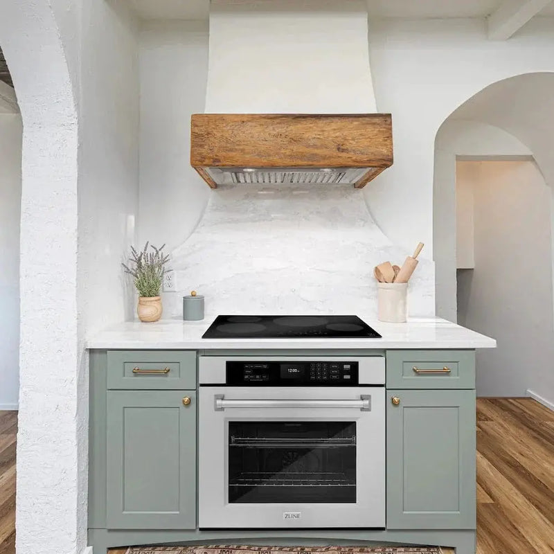 ZLINE 30"Professional True Convection Single Wall Oven, Air Fry, Self Clean, DuraSnow® Stainless Steel WASS-30 by Farmhouse Kitchen and Bath