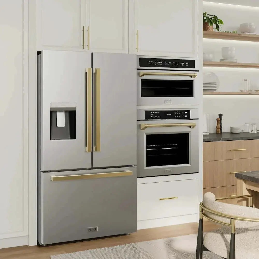 ZLINE 36" Refrigerator, Water, Ice Dispenser, Fingerprint Resistant, RSMZ-W-36-FG by Farmhouse Kitchen and Bath