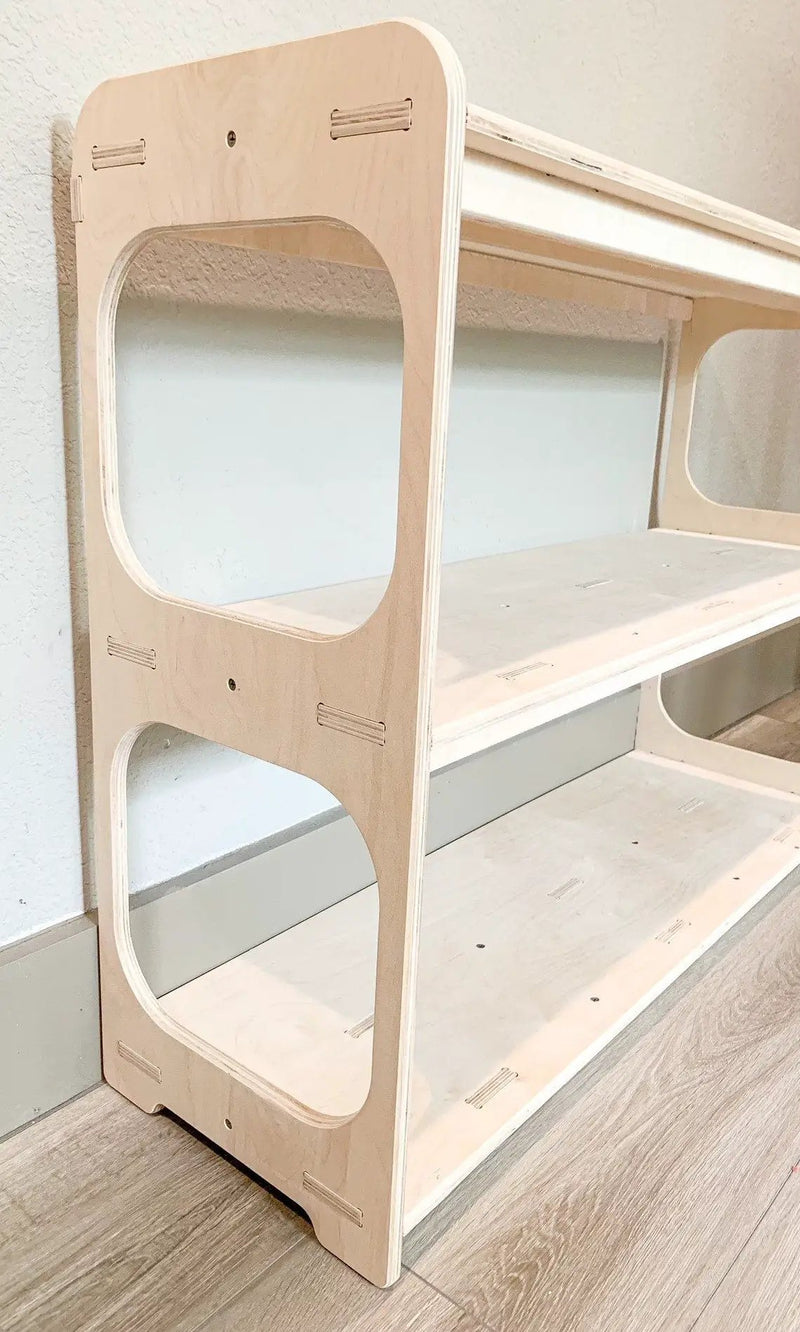 RILEY- Open Sided Toy Shelf by Bush Acres