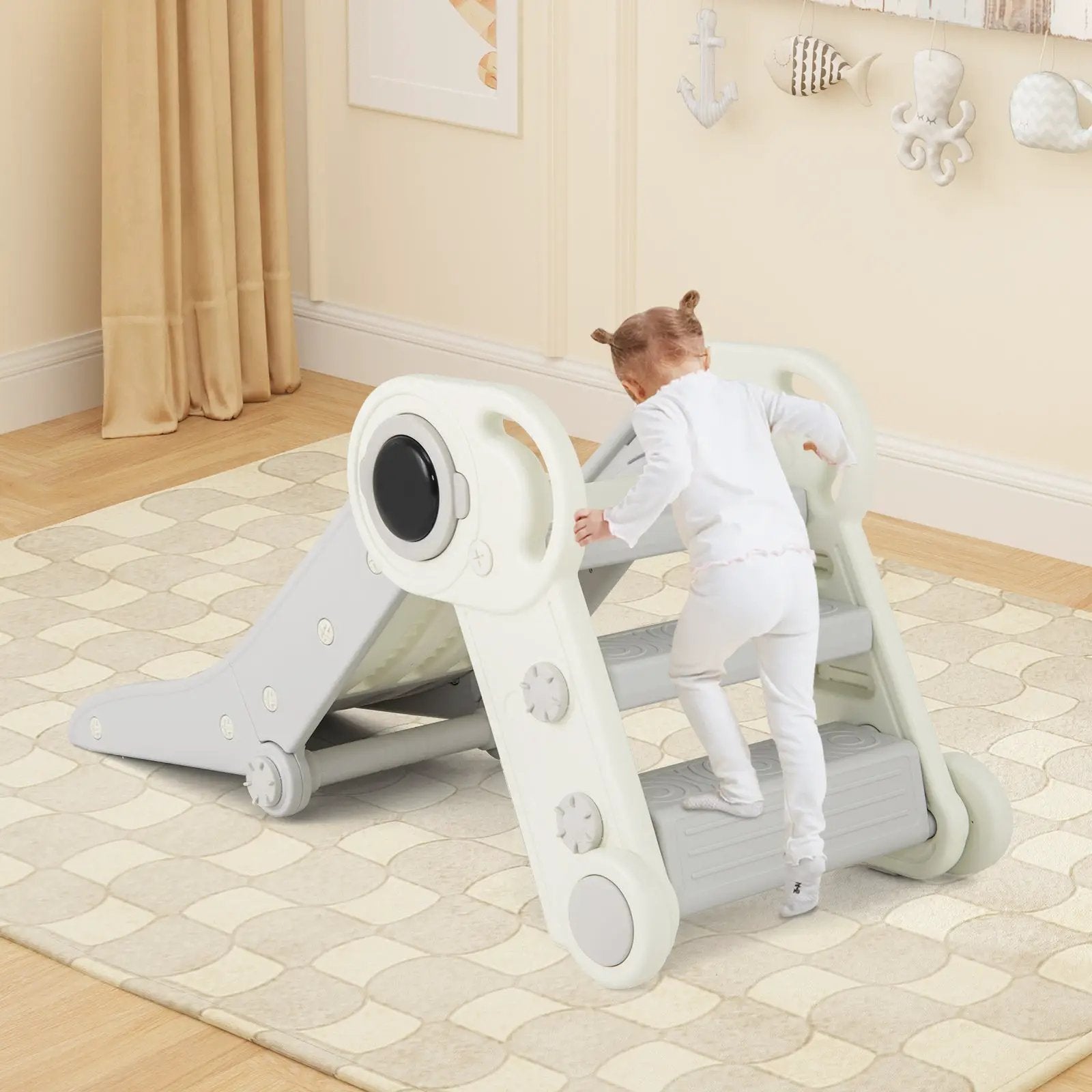 2 in 1 Baby Slide with Climber for Toddlers Age 18+ Months by DirectDeals