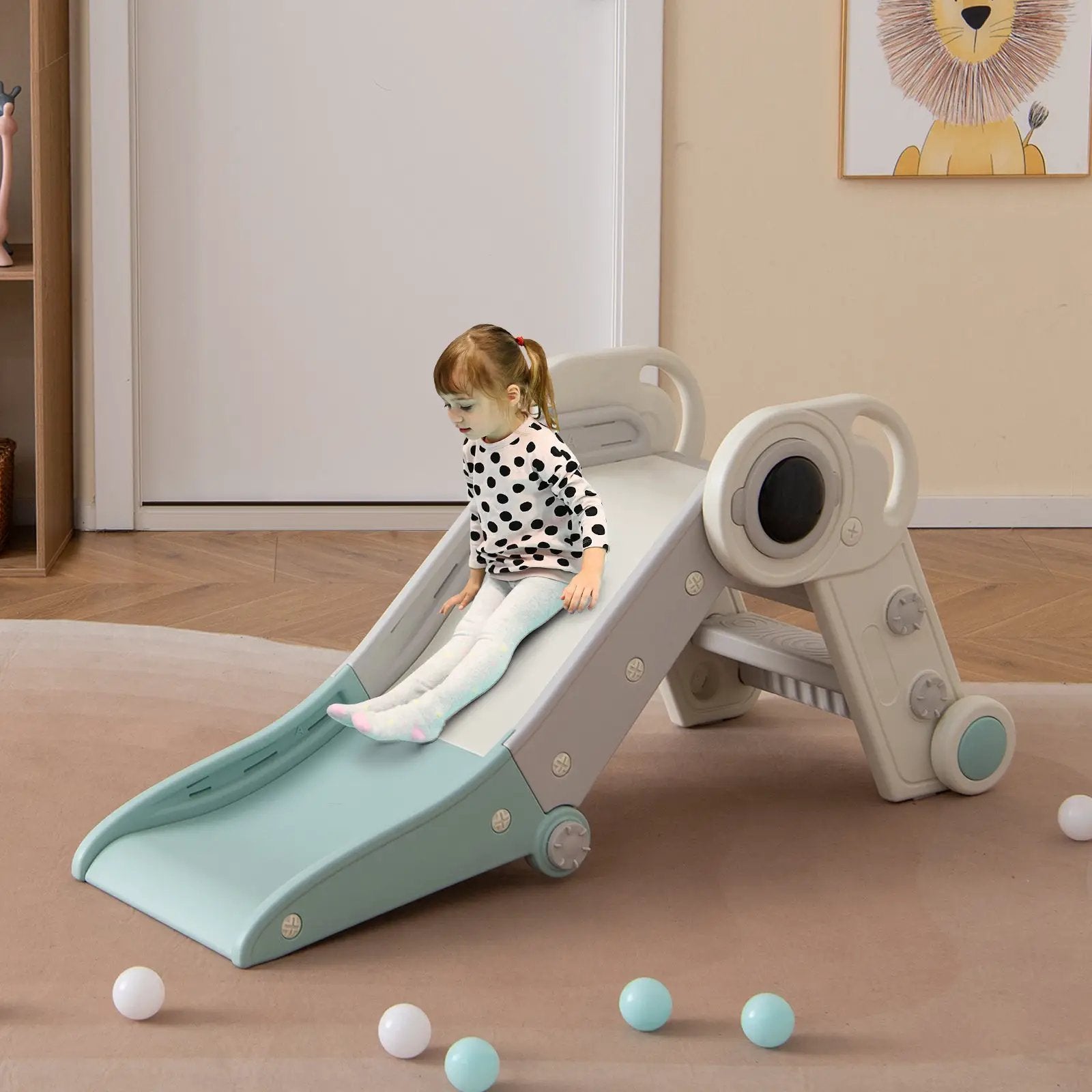 2 in 1 Baby Slide with Climber for Toddlers Age 18+ Months by DirectDeals