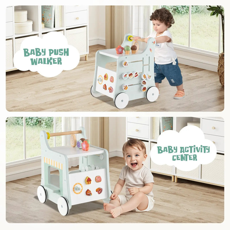 2-in-1 Baby Walker with Storage and Ice Creams for 1+ Years Old by DirectDeals