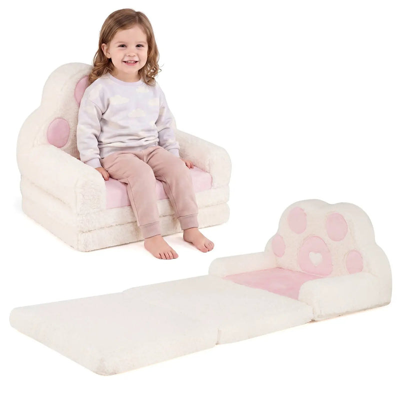 2-in-1 Convertible Kids Sofa to Lounger with Removable Cover by DirectDeals