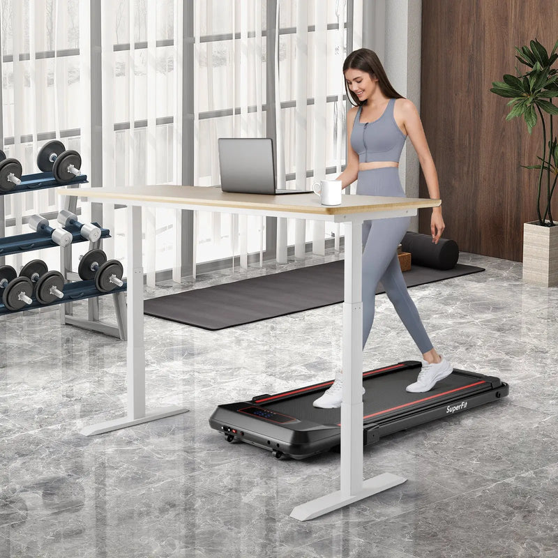 2 in 1 Folding Treadmill with Incline with Remote Control by DirectDeals