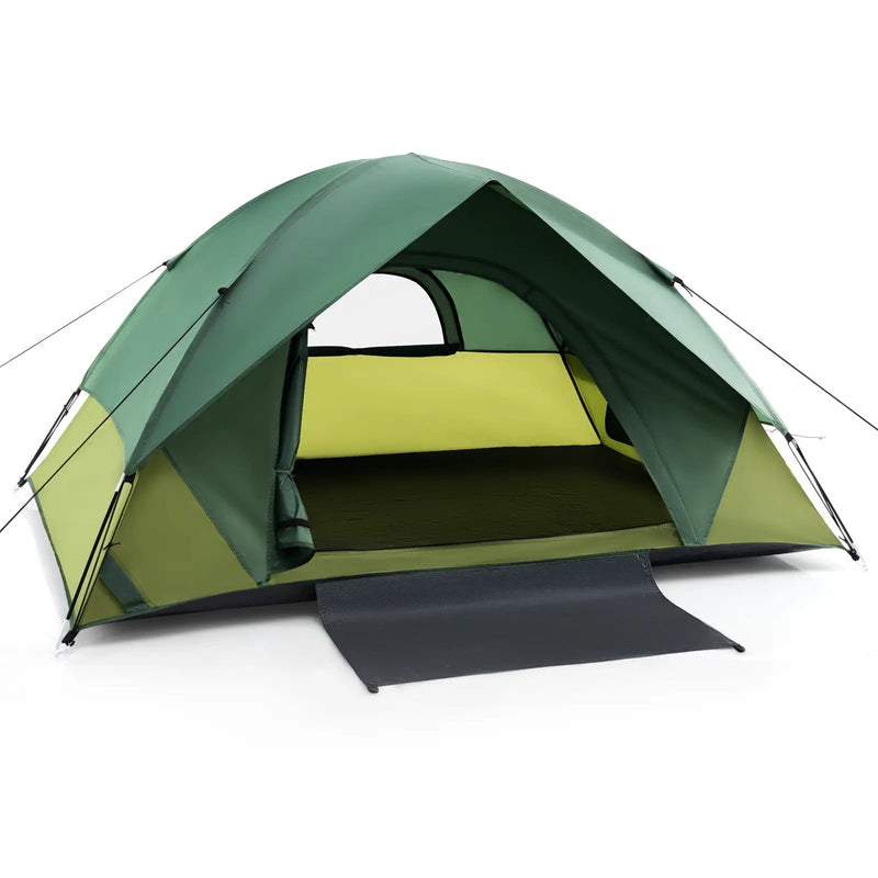 2-person Camping Tent w/ Removable Rain Fly and Double-layer Door-Green by DirectDeals