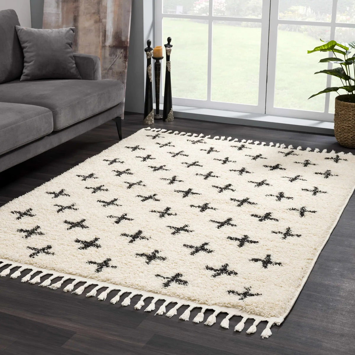 Alstead Area Rug, installed in a room
