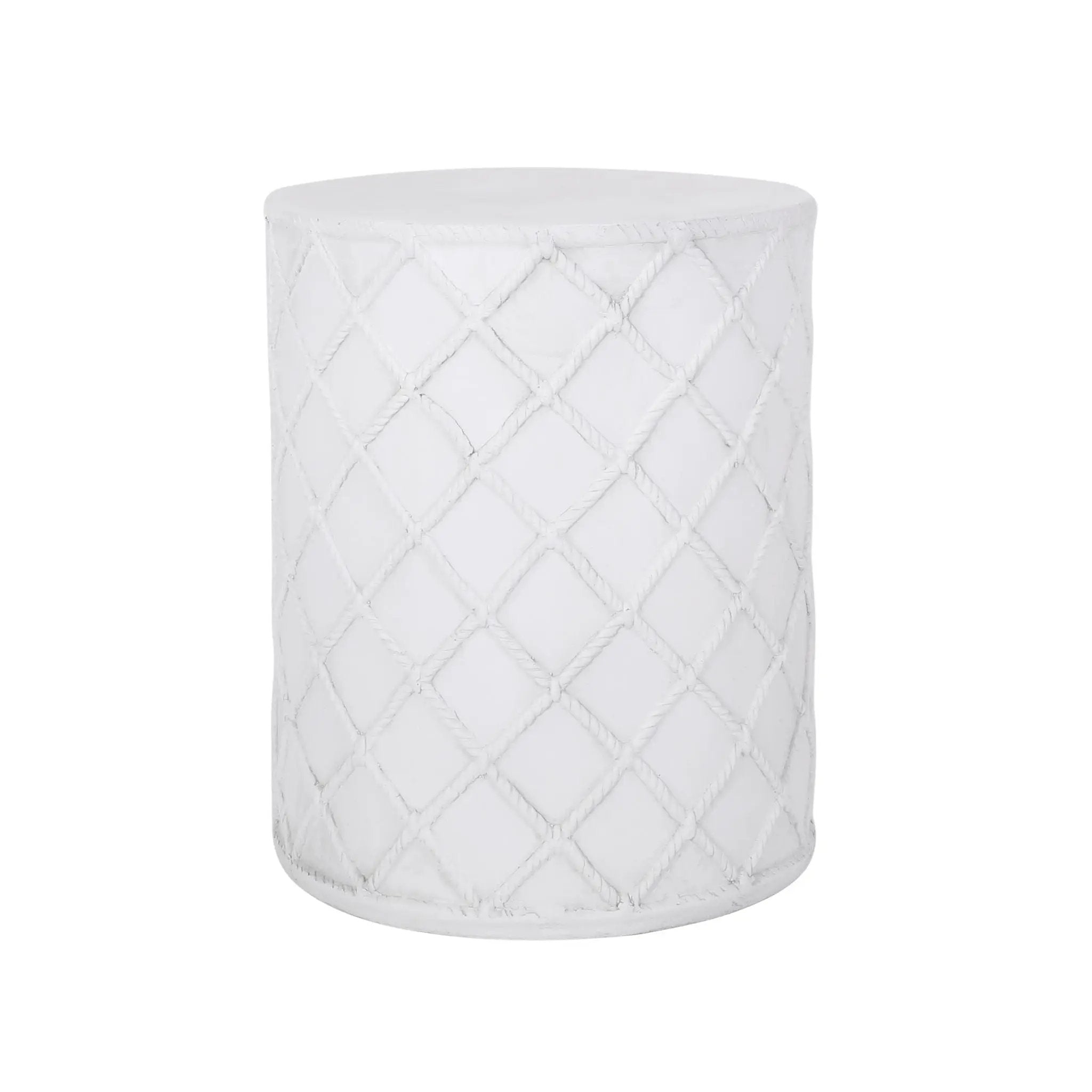 End Table, Outdoor - Antique White by HouseOfZazla