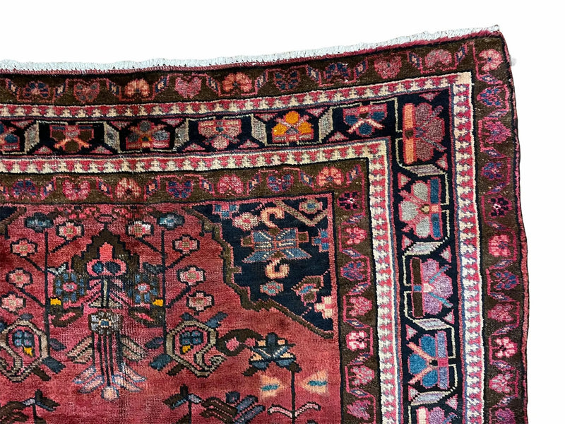 5.5 X 10 Handmade Wool Tribal Gallery Rug Wide Runner Corridor Rug Floral Red by Jewel Rugs