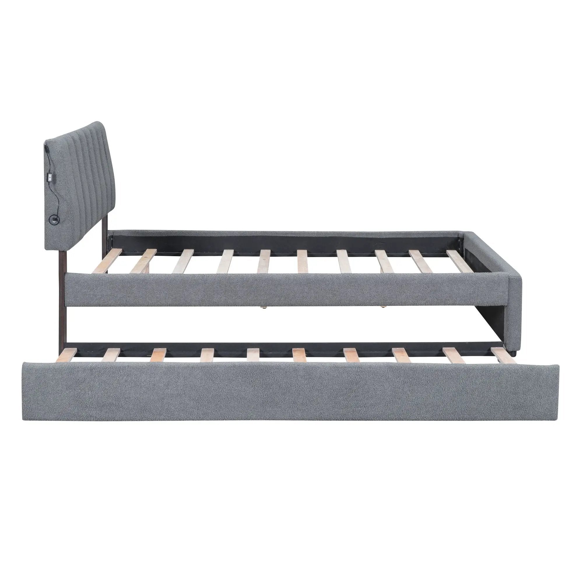 Upholstered Platform Bed With Trundle by Unique Piece Furniture
