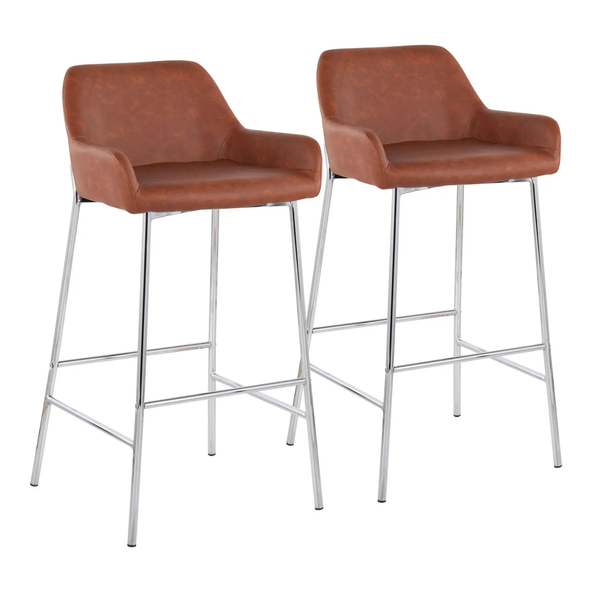 Daniella - Contemporary Fixed Height Bar Stool (Set of 2) by HouseOfZazla