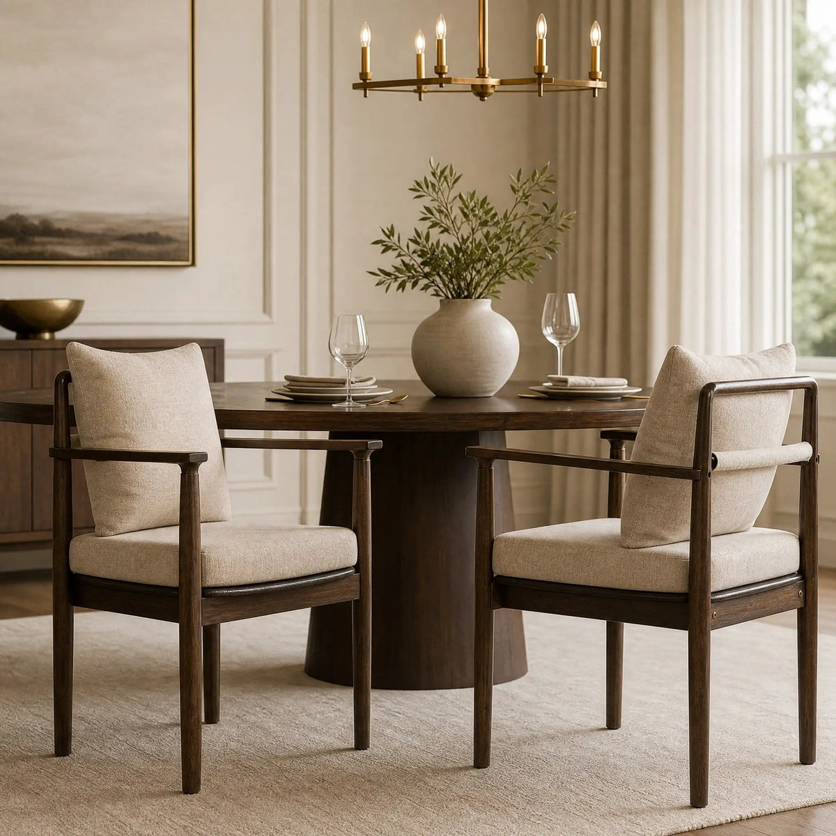 Mid-Century Modern Dining Chairs Set of 2 by HouseOfZazla