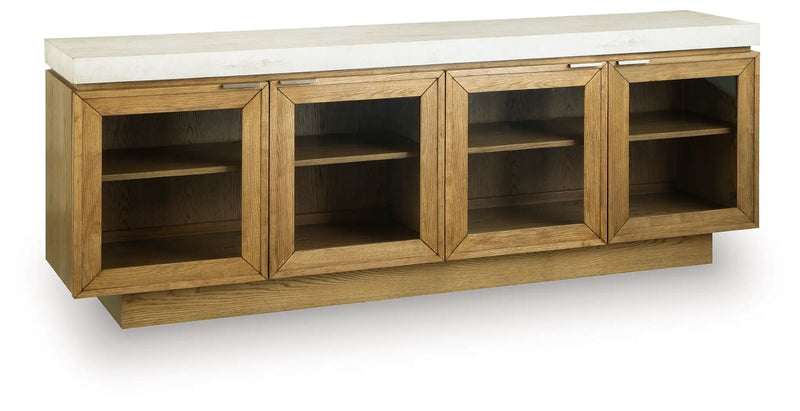 Adanworth - Accent Cabinet - Light Brown / Gray by Unique Piece Furniture