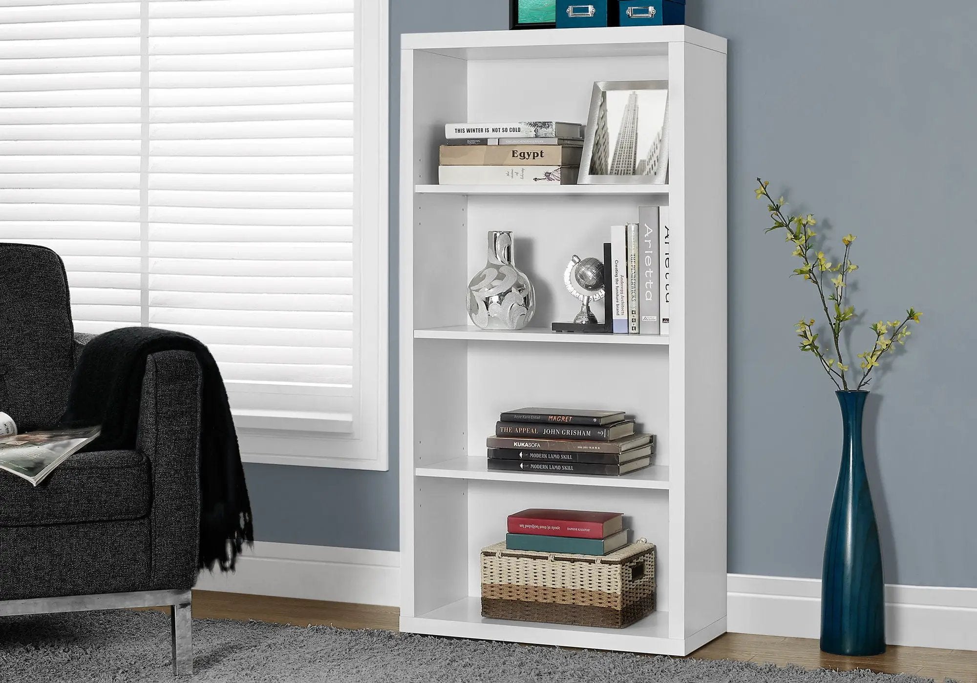 5 Tier For Office Bookshelf, Bookcase, Etagere, Contemporary & Modern by Unique Piece Furniture