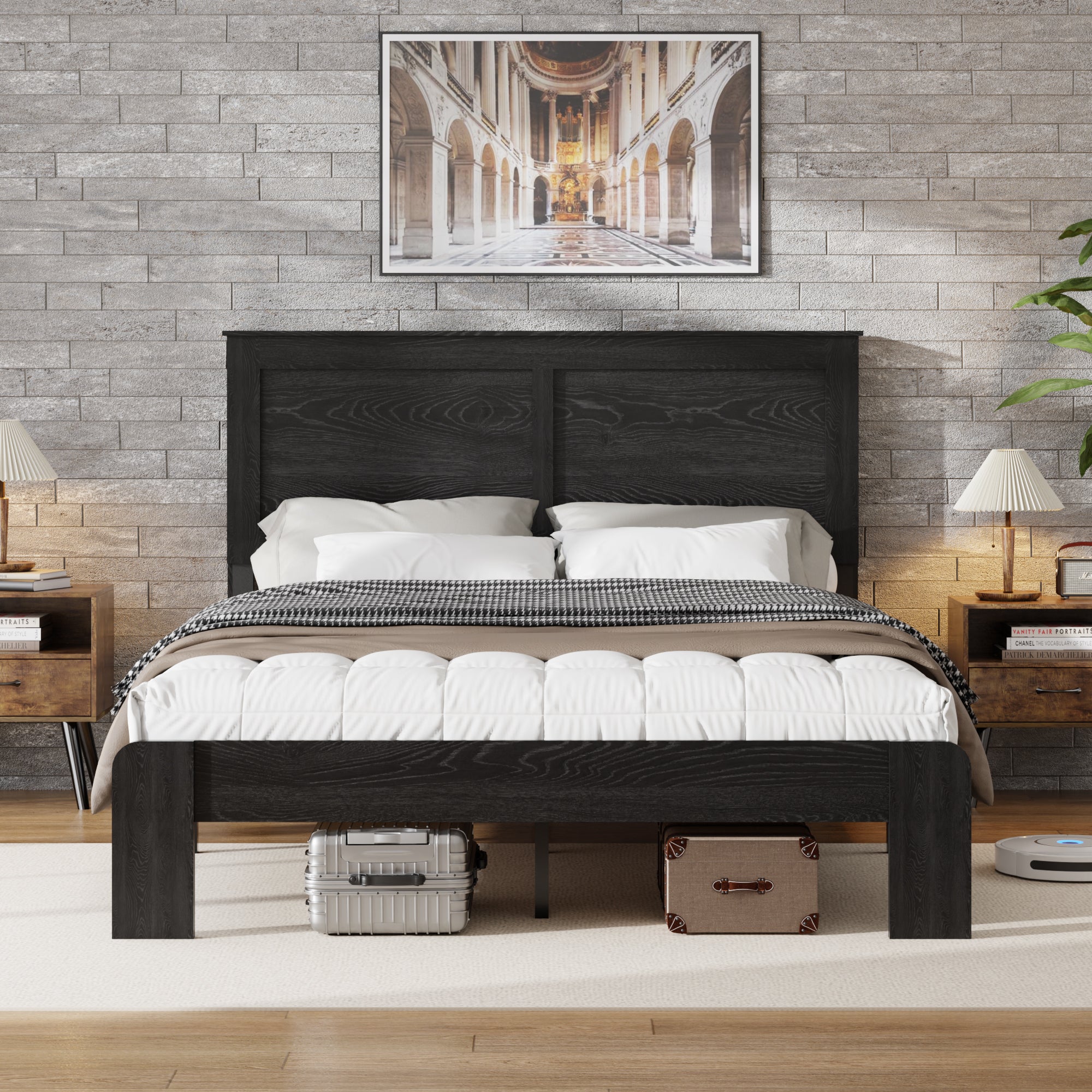 Full Size Wood Platform Bed Frame by HouseOfZazla