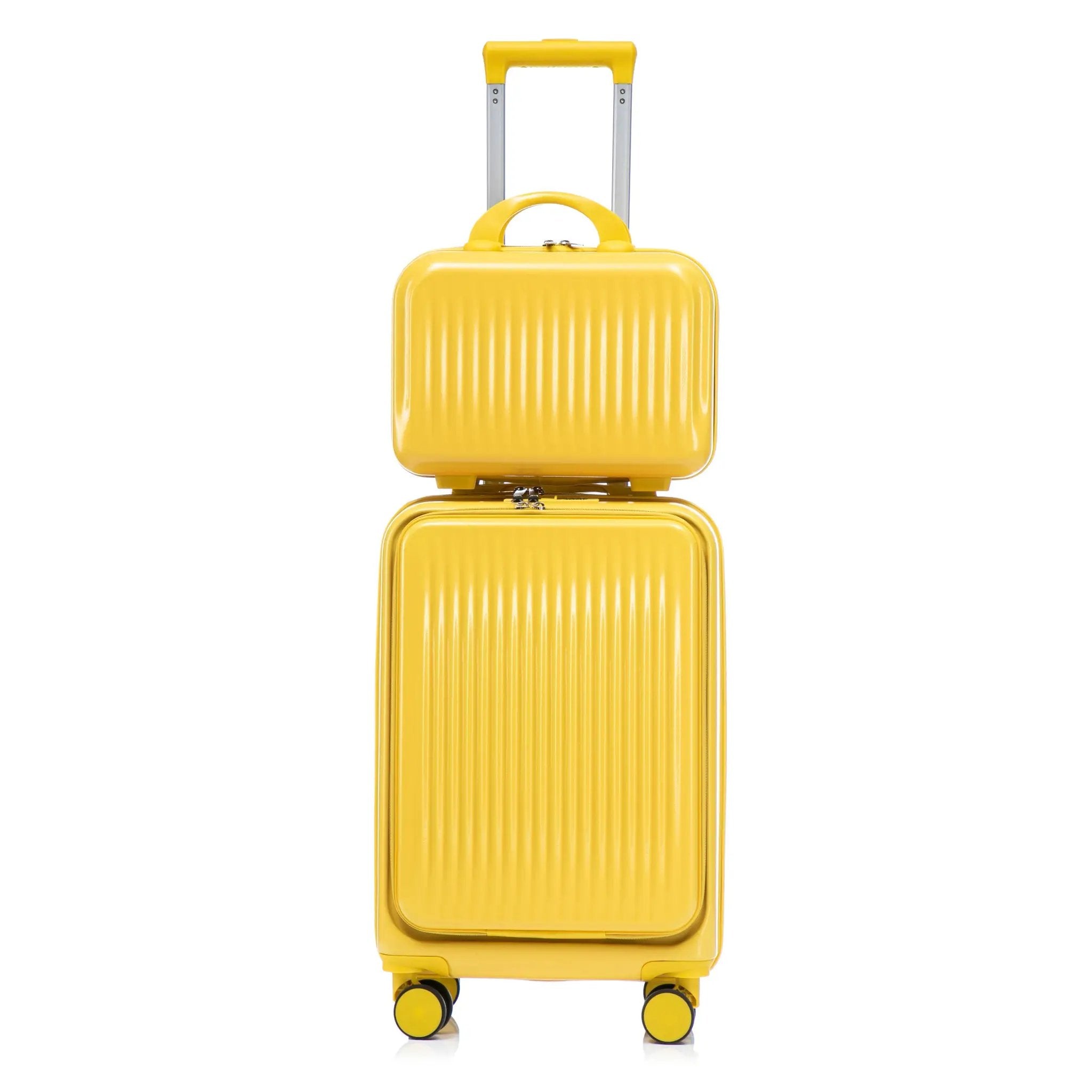 14'/20' 2-Piece ABS Spinner Wheel Luggage Set with Combination Lock by HouseOfZazla