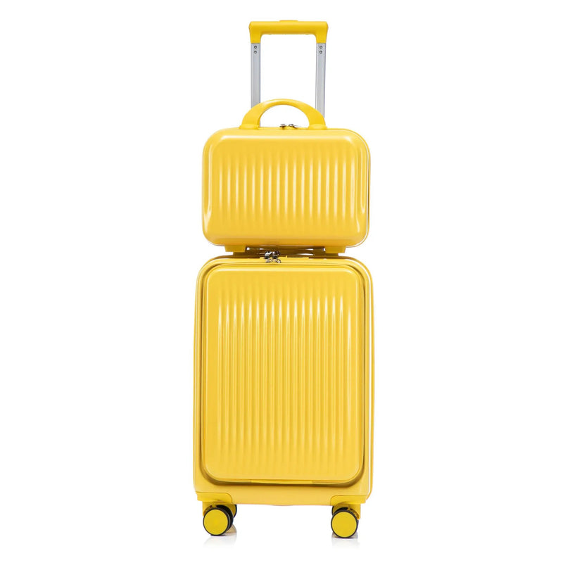 14'/20' 2-Piece ABS Spinner Wheel Luggage Set with Combination Lock by HouseOfZazla