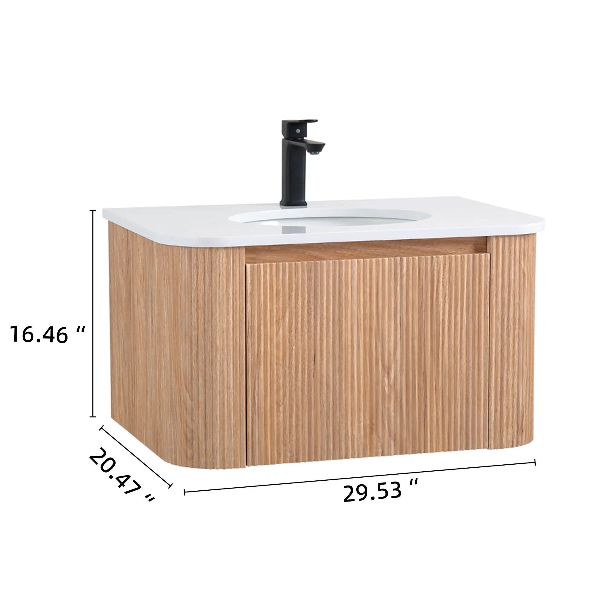 Wall Mounted Bathroom Vanity With Sink by Unique Piece Furniture